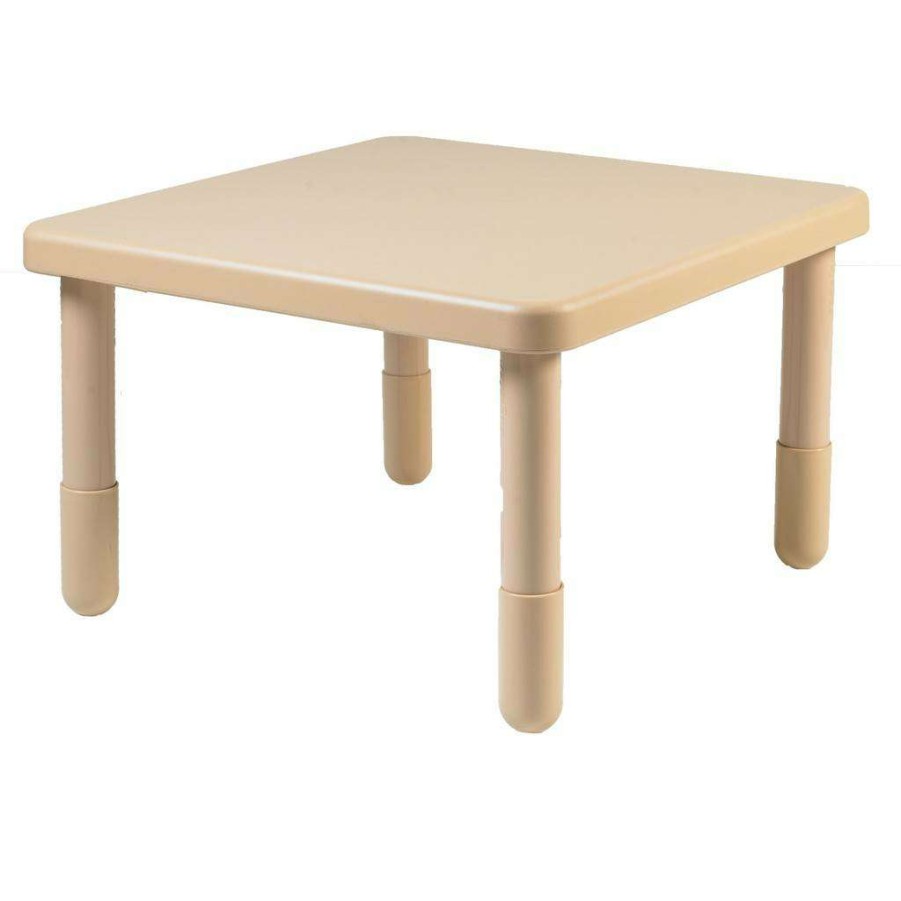 Kids Furniture * | New Arrivals Value 28 Square Table Natural Tan With 18 Legs Children'S Factory Ab700Nt18