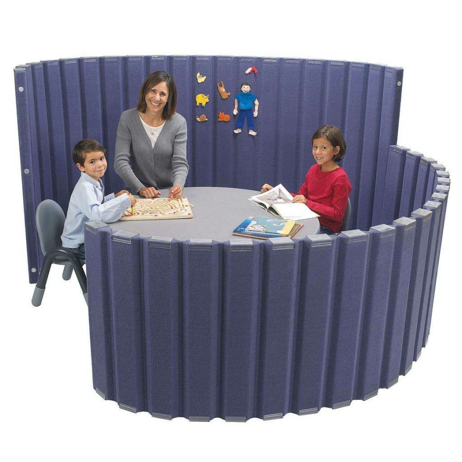 Child Safety * | Exquisite Gifts Quiet Divider With Sound Sponge 48 X 10 Wall Slate Blue Children'S Factory Ab8451Bl