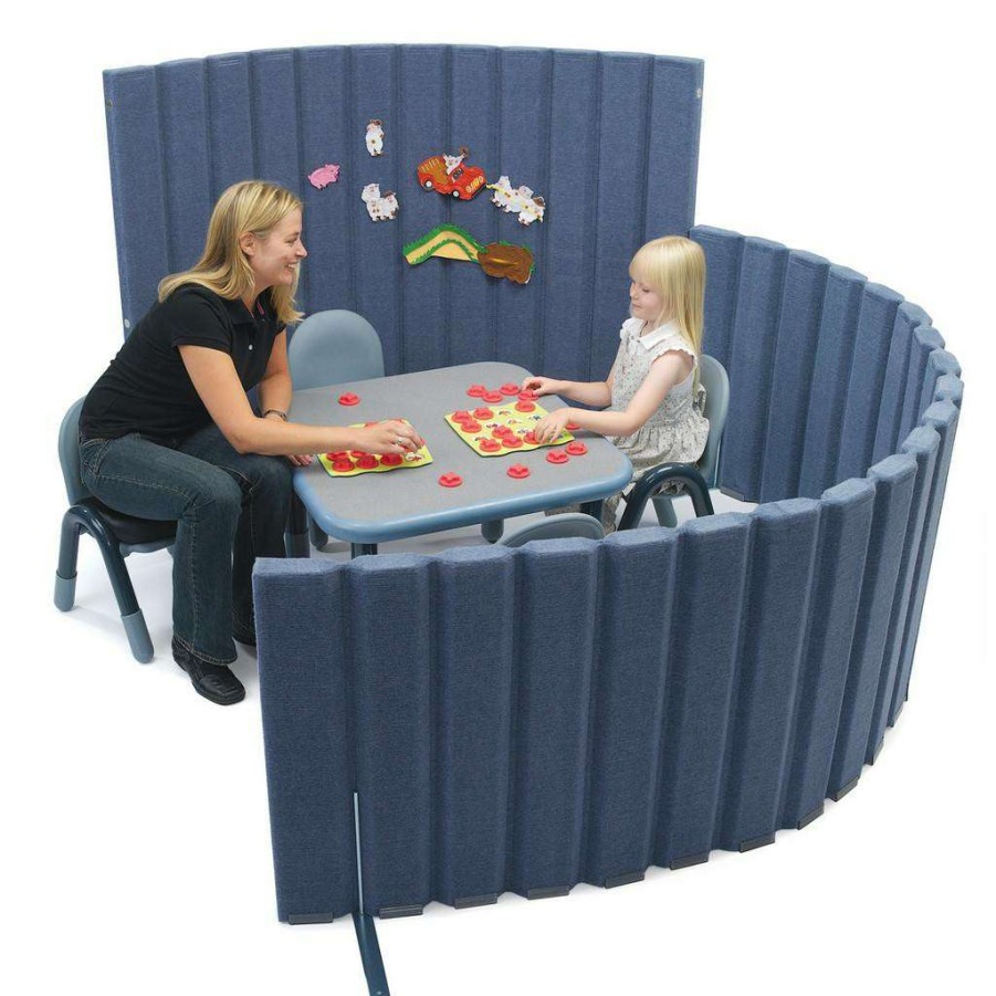 Child Safety * | Exquisite Gifts Quiet Divider With Sound Sponge 48 X 10 Wall Slate Blue Children'S Factory Ab8451Bl