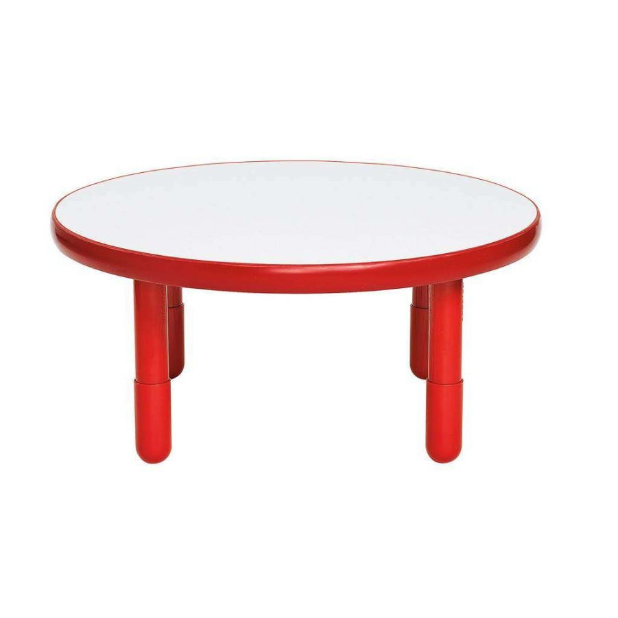 Kids Furniture * | New Threads Baseline 36 Dia Round Table Candy Apple Red With 16 Legs Children'S Factory Ab749Dpr16