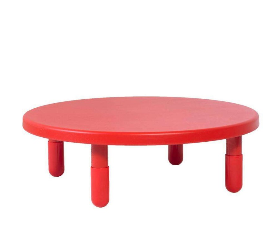 Kids Furniture * | Store Value 36 Diameter Round Table Candy Apple Red With 12 Legs Children'S Factory Ab710Pr12