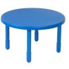 Kids Furniture * | 100% Guarantee Value 36 Diameter Round Table Royal Blue With 22 Legs Children'S Factory Ab710Pb22