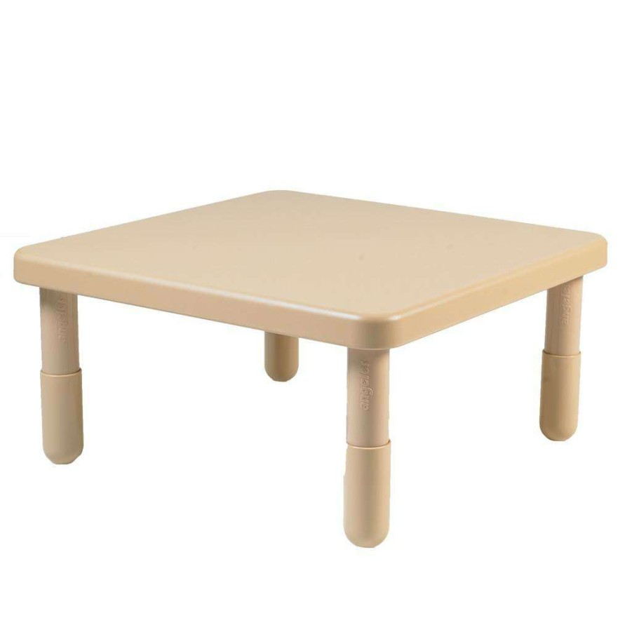 Kids Furniture * | Featured Value 28 Square Table Natural Tan With 14 Legs Children'S Factory Ab700Nt14