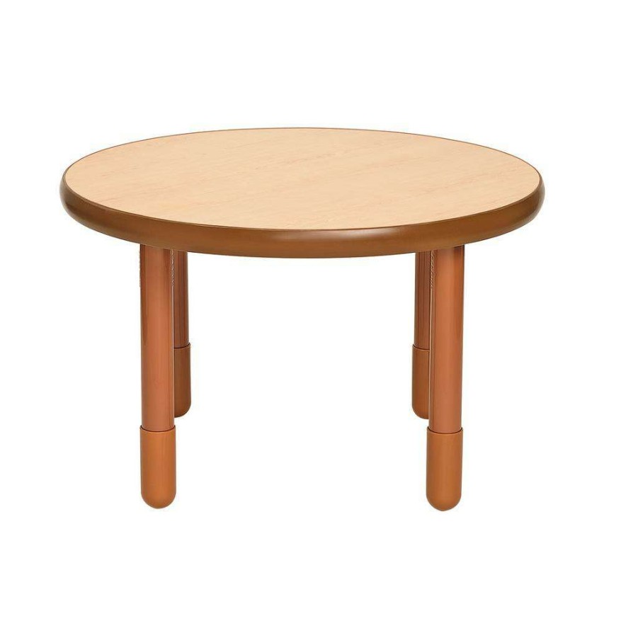 Kids Furniture * | Online Discount Baseline 36 Dia Round Table Natural Wood With 22 Legs Children'S Factory Ab749Dnw22