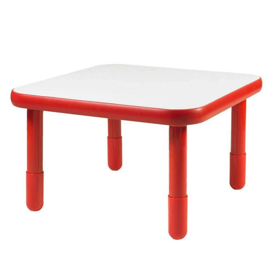 Kids Furniture * | Discounts Baseline 30 Square Table Candy Apple Red With 18 Legs Children'S Factory Ab741Spr18