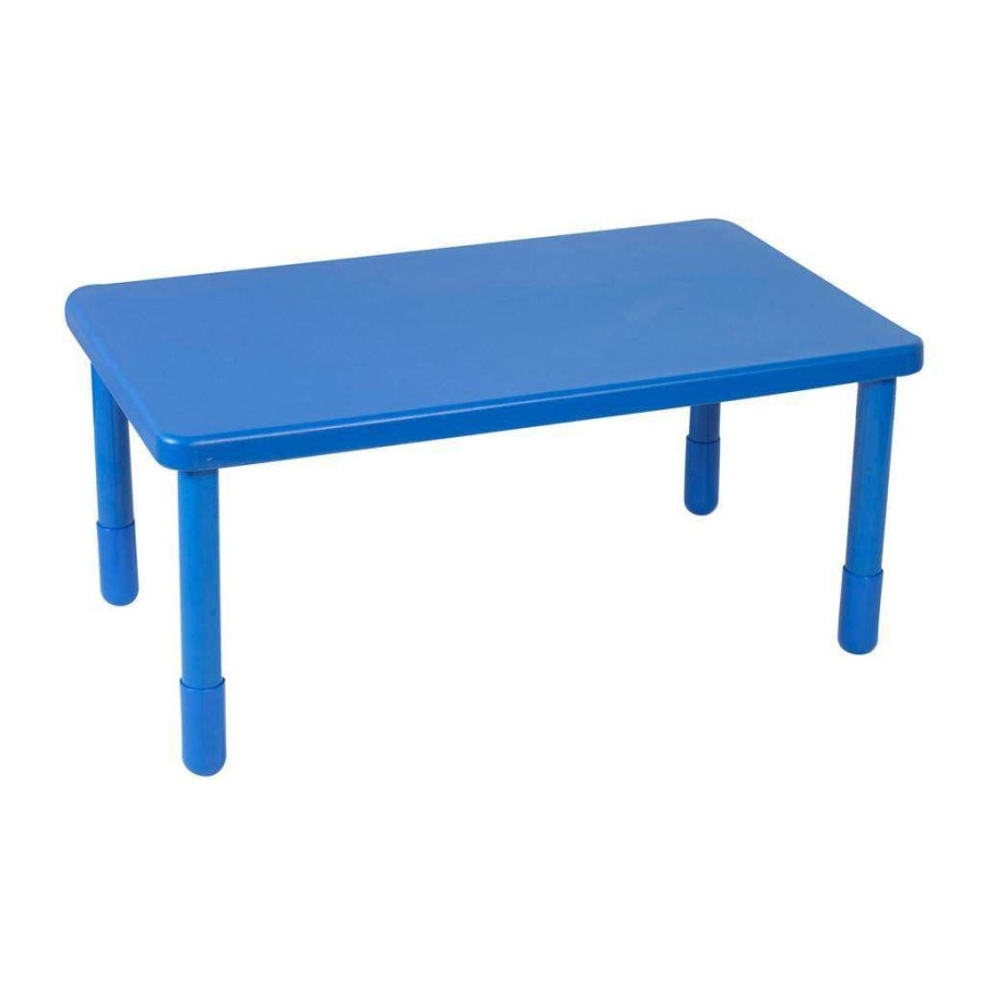 Kids Furniture * | Online Sales Value Rectangle Table Royal Blue With 22 Legs Children'S Factory Ab705Pb22