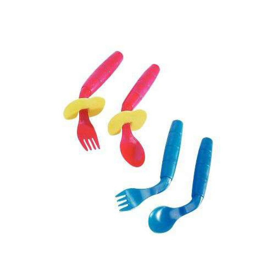 Dining * | Store Milestones Easieeaters Curved Utensils Set