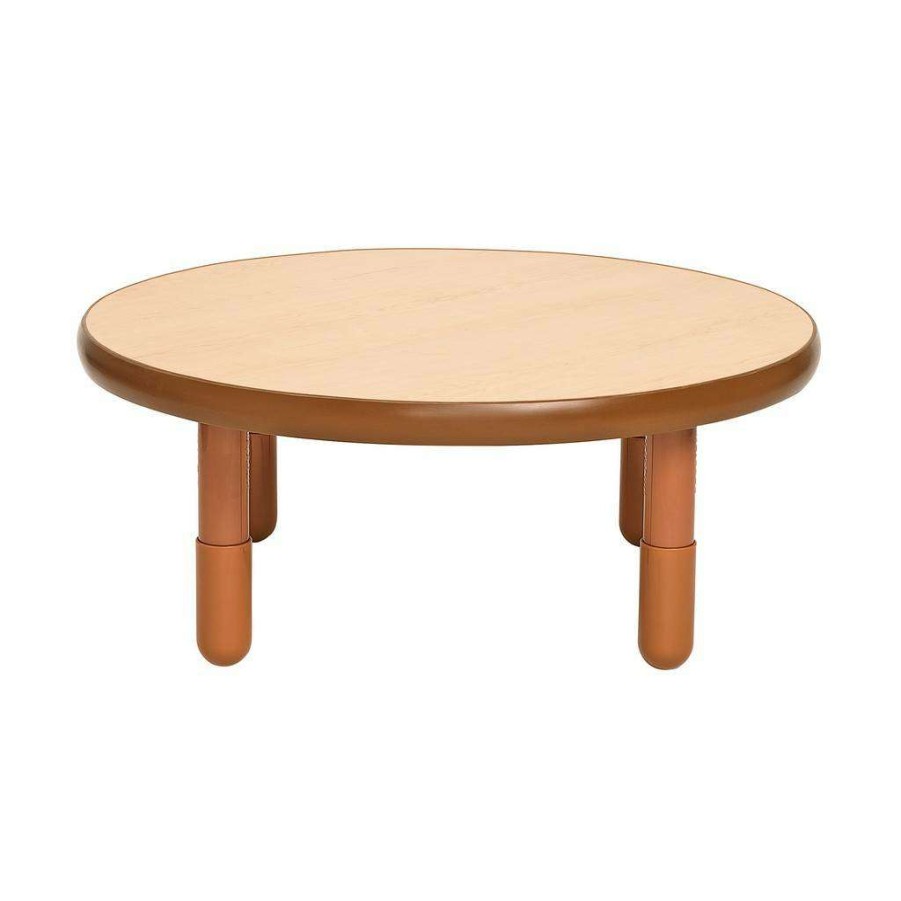 Kids Furniture * | Hot Selling Baseline 36 Dia Round Table Natural Wood With 14 Legs Children'S Factory Ab749Dnw14