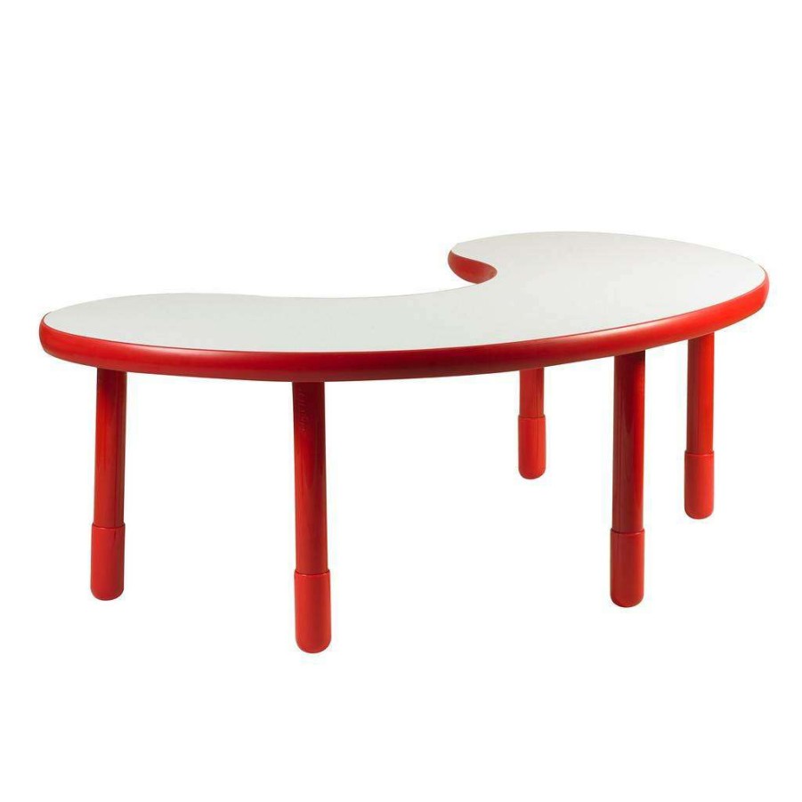 Kids Furniture * | Exquisite Gifts Baseline Teacher/Kidney Table Candy Apple Red With 22 Legs Children'S Factory Ab739Kpr22