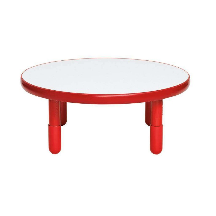 Kids Furniture * | Quick Delivery Baseline 36 Dia Round Table Candy Apple Red With 12 Legs Children'S Factory Ab749Dpr12