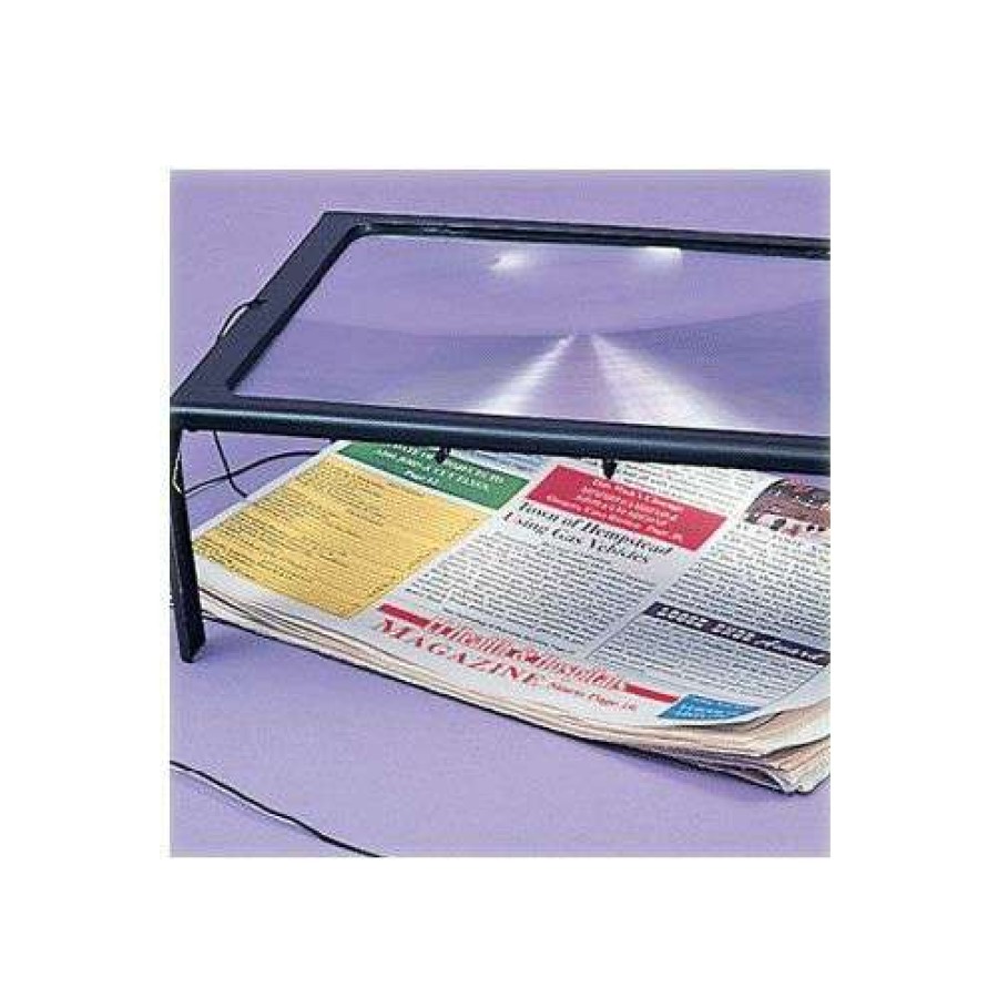 Daily Living * | Latest Deluxe Page Size Magnifier With Light 7-1/2" X 10-1/2"