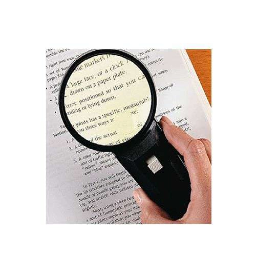 Daily Living * | Premium Three Inches Lighted Magnifier 7"L X 3"W (18Cm X 7.6Cm)