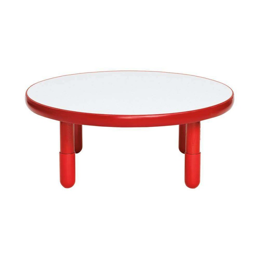 Kids Furniture * | Less Expensive Baseline 36 Dia Round Table Candy Apple Red With 14 Legs Children'S Factory Ab749Dpr14