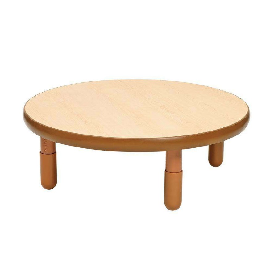 Kids Furniture * | Store Baseline 36 Dia Round Table Natural Wood With 12 Legs Children'S Factory Ab749Dnw12