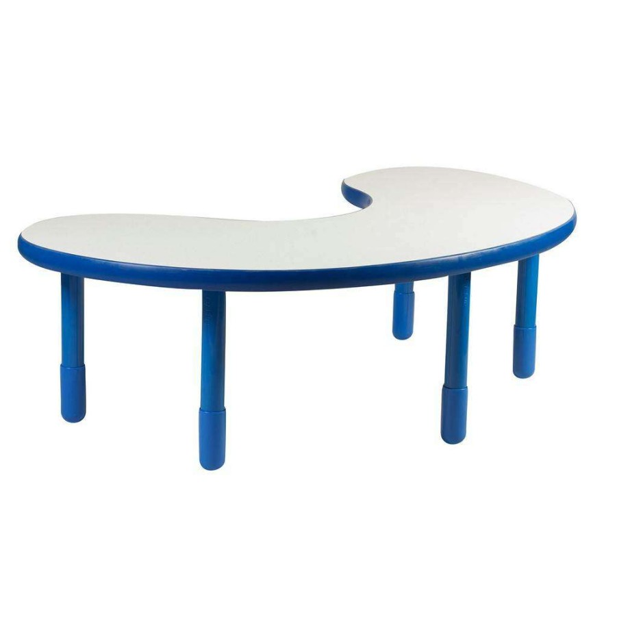 Kids Furniture * | New Threads Baseline Teacher/Kidney Table Royal Blue With 20 Legs Children'S Factory Ab739Kpb20