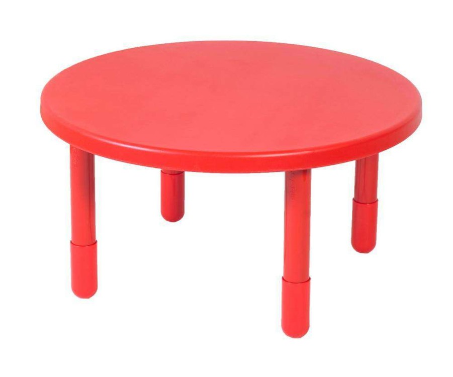 Kids Furniture * | Hot Selling Value 36 Diameter Round Table Candy Apple Red With 20 Legs Children'S Factory Ab710Pr20