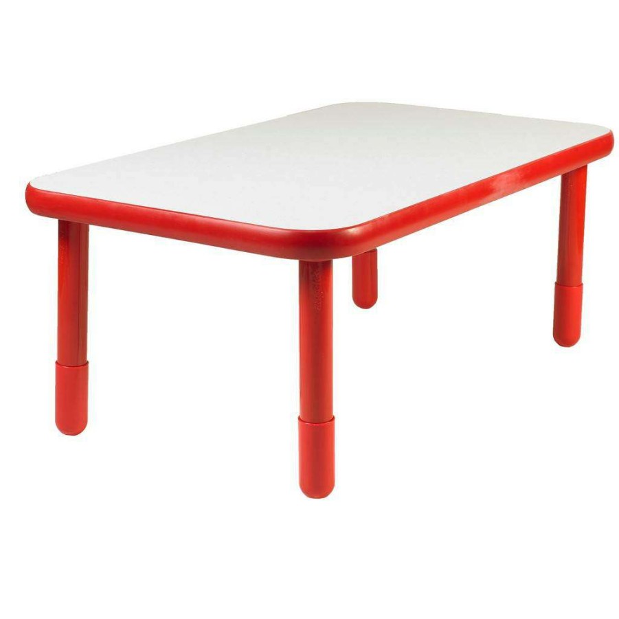 Kids Furniture * | Clearance Sale Baseline 48 X 30 Rectangular Table Candy Apple Red With 20 Legs Children'S Factory Ab745Rpr20