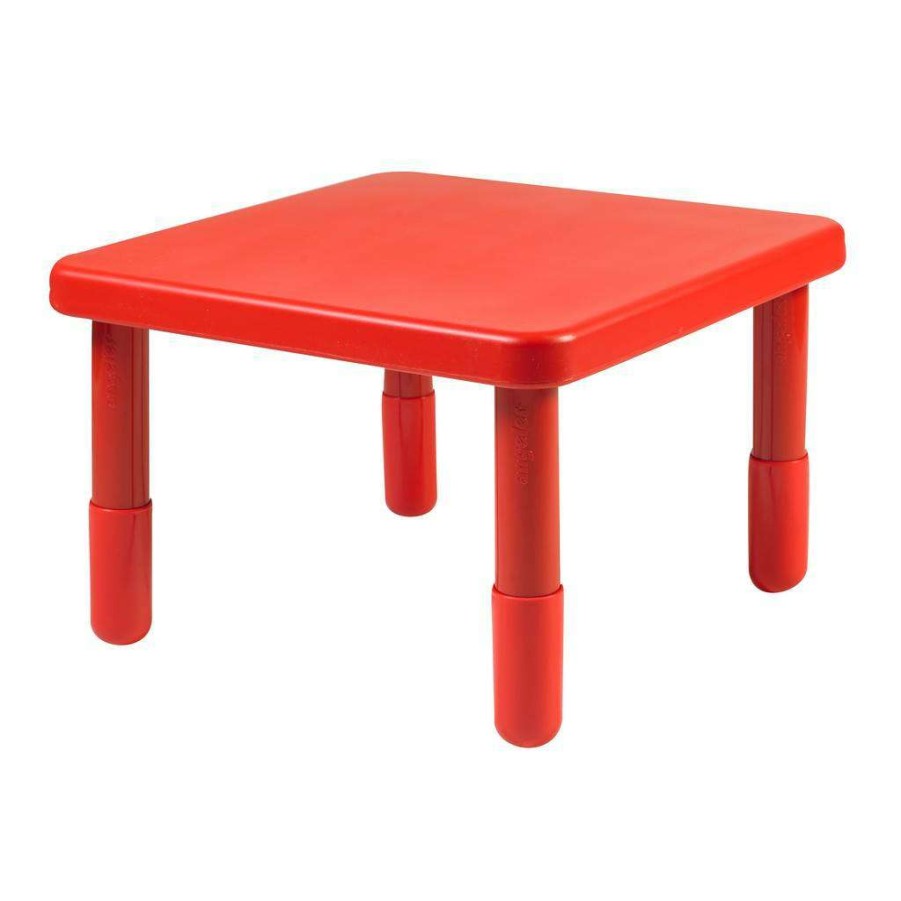 Kids Furniture * | New Arrivals Value 24 Square Table Candy Apple Red With 16 Legs Children'S Factory Ab715Pr16