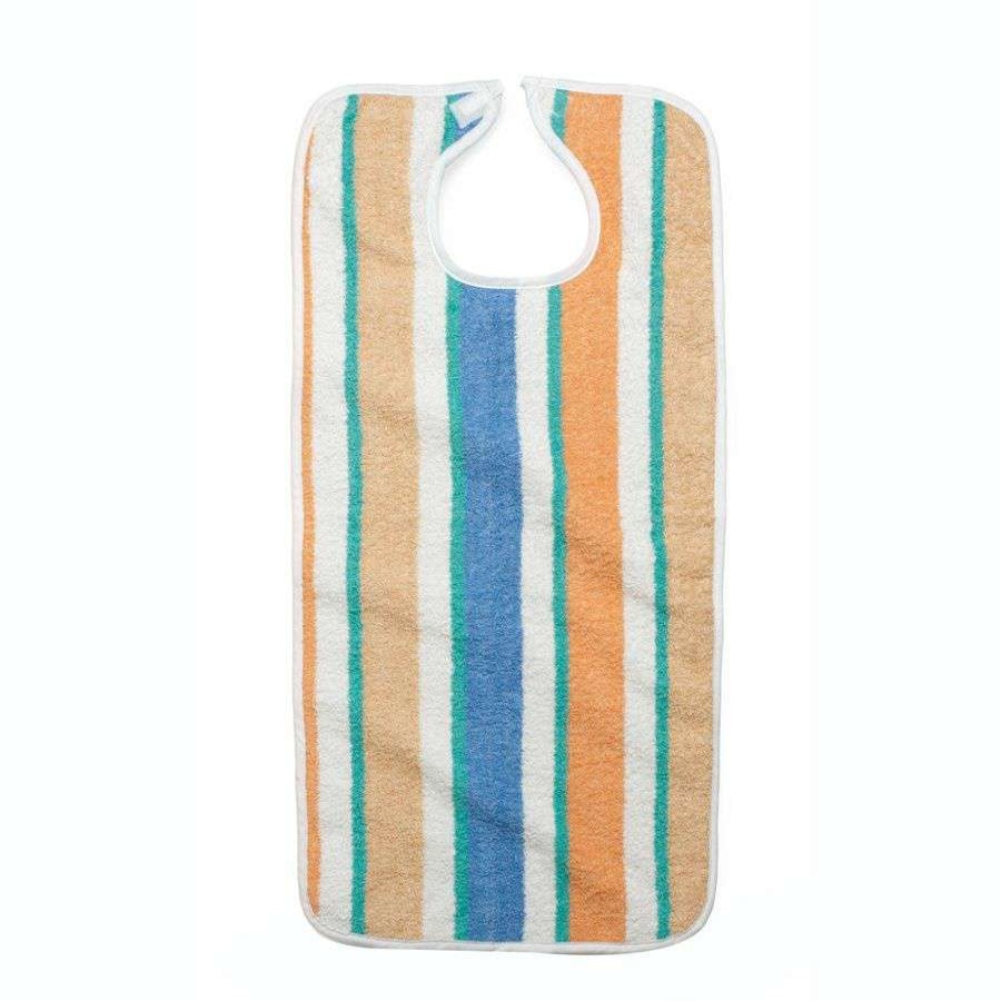 Dining * | Limited Edition Medline Terry Cloth Striped Clothing Protector