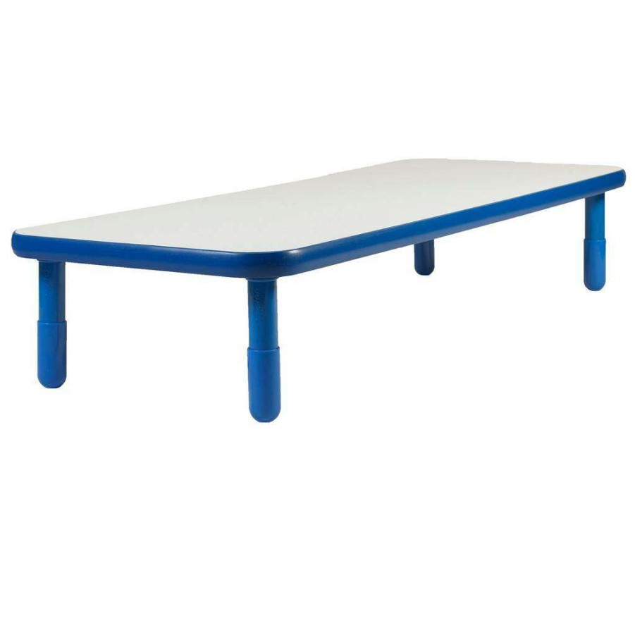 Kids Furniture * | Special Baseline 72 X 30 Rectangular Table Royal Blue With 14 Legs Children'S Factory Ab747Rpb14