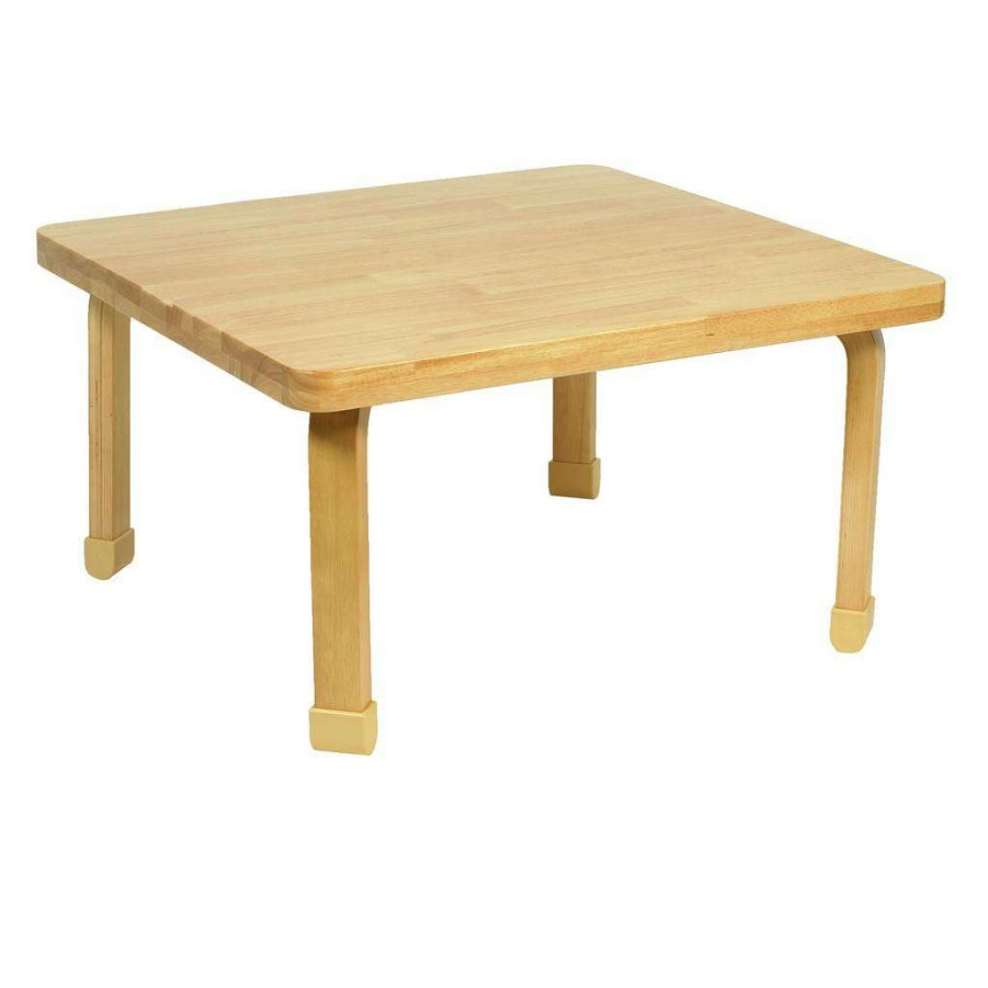 Kids Furniture * | Quick Delivery Square Naturalwood Table Top With 16 Legs Children'S Factory Ab7800L16