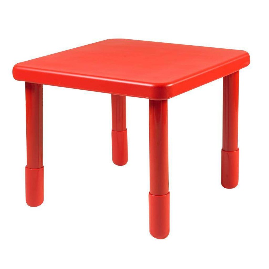 Kids Furniture * | Featured Value 24 Square Table Candy Apple Red With 20 Legs Children'S Factory Ab715Pr20