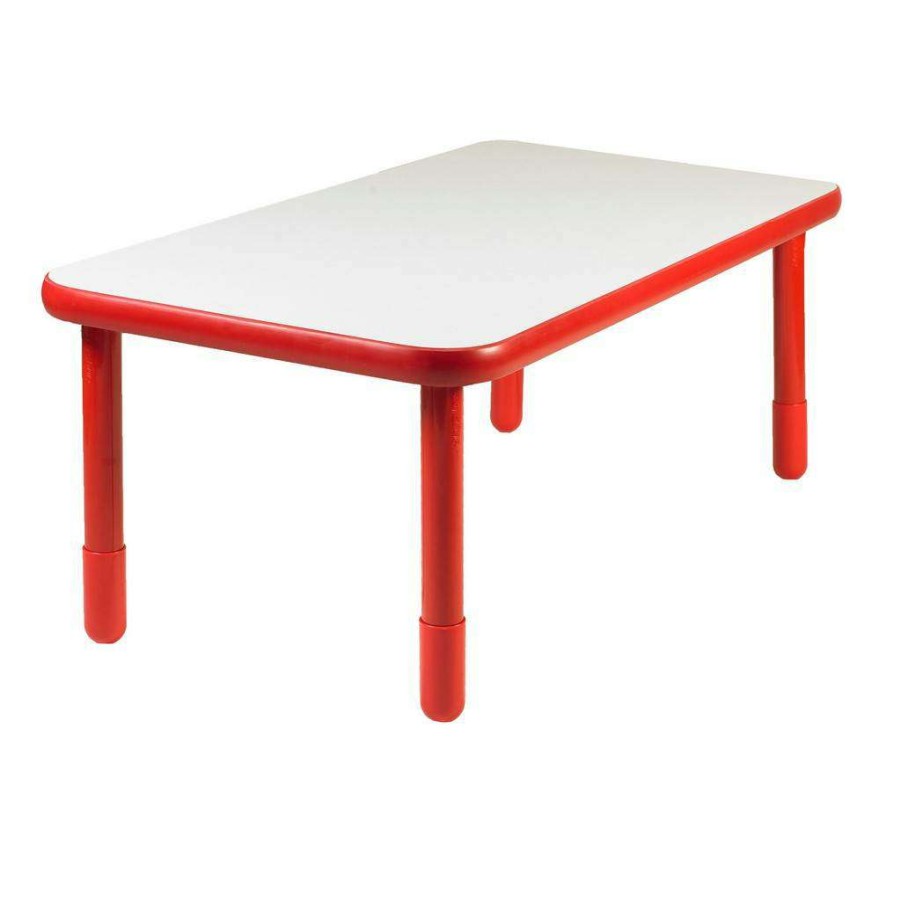 Kids Furniture * | Online Discount Baseline 60 X 30 Rectangular Table Candy Apple Red With 22 Legs Children'S Factory Ab746Rpr22