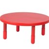 Kids Furniture * | Quick Delivery Value 36 Diameter Round Table Candy Apple Red With 16 Legs Children'S Factory Ab710Pr16