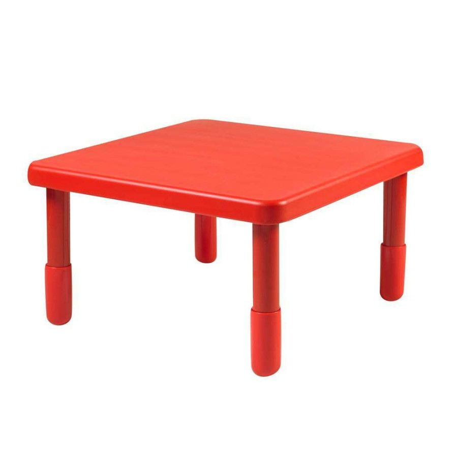 Kids Furniture * | New Threads Value 28 Square Table Candy Apple Red With 16 Legs Children'S Factory Ab700Pr16