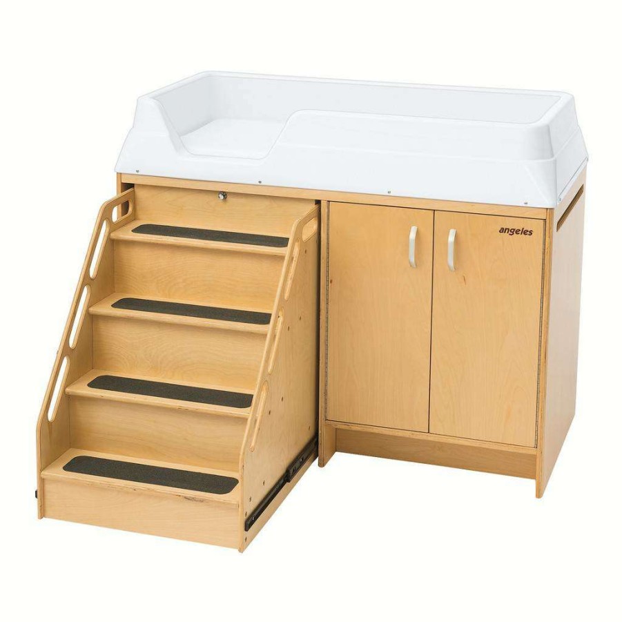 Kids Furniture * | Exquisite Gifts Changing Table With Locking Stairs Children'S Factory Ael7550