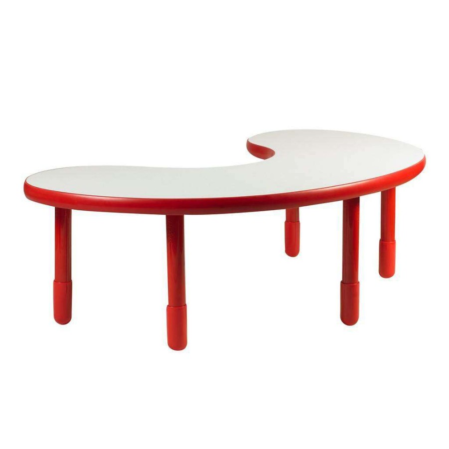 Kids Furniture * | Online Discount Baseline Teacher/Kidney Table Candy Apple Red With 20 Legs Children'S Factory Ab739Kpr20