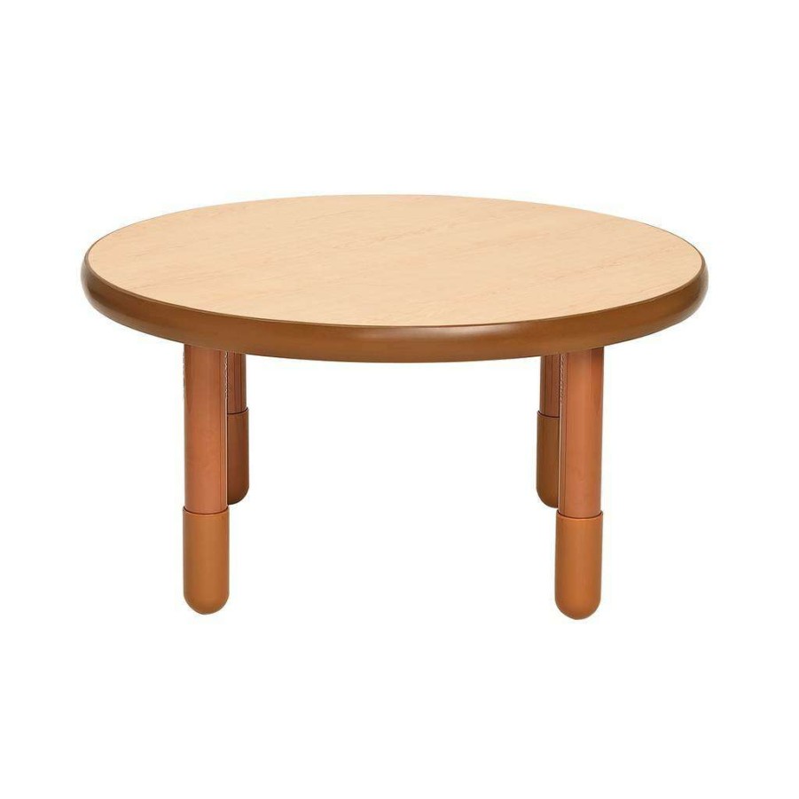 Kids Furniture * | Exquisite Gifts Baseline 36 Dia Round Table Natural Wood With 18 Legs Children'S Factory Ab749Dnw18