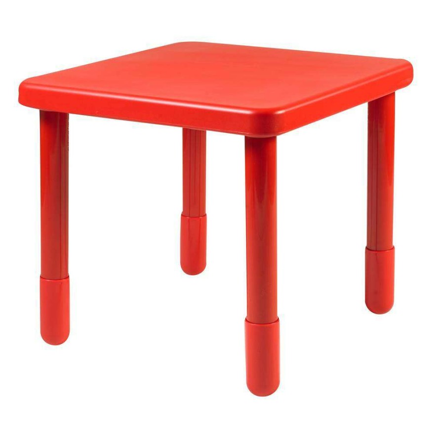 Kids Furniture * | Online Discount Value 24 Square Table Candy Apple Red With 22 Legs Children'S Factory Ab715Pr22