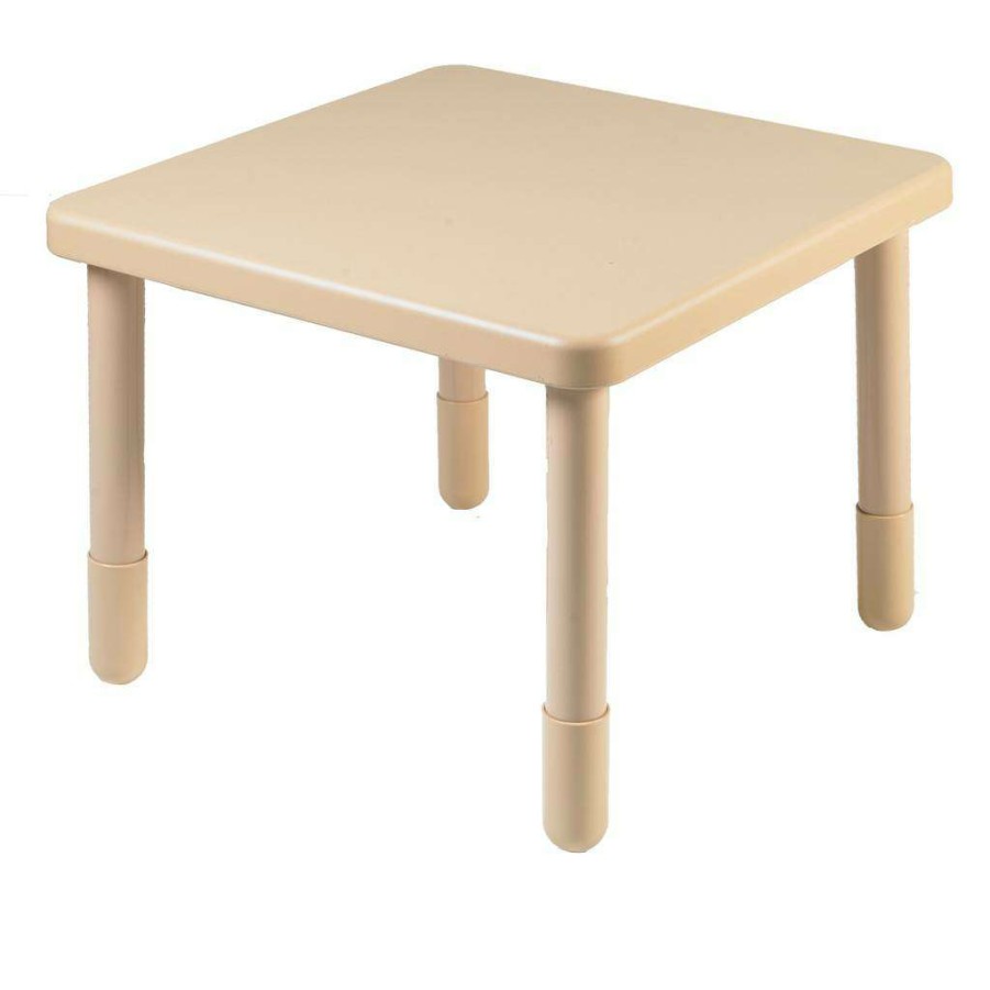 Kids Furniture * | Clearance Sale Value 28 Square Table Natural Tan With 22 Legs Children'S Factory Ab700Nt22