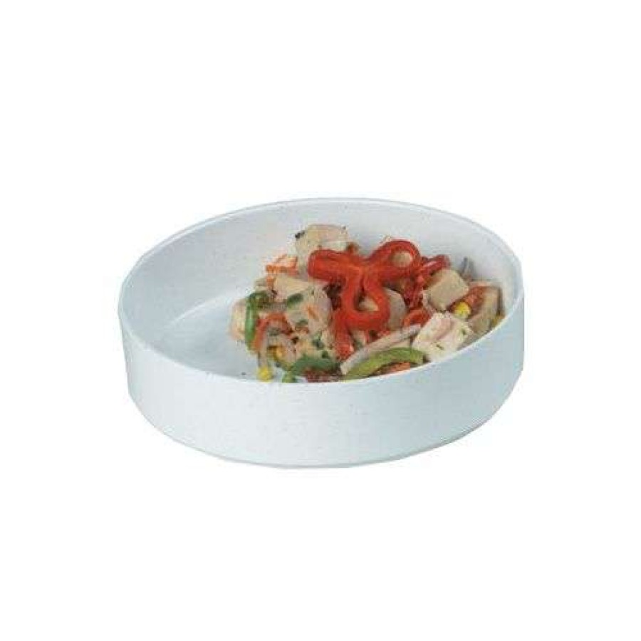 Dining * | Premium High Side Dish Light Grey Fleck