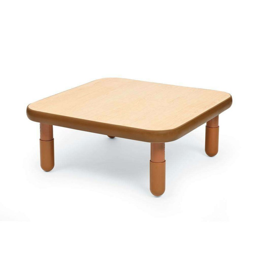 Kids Furniture * | Discounts Baseline 30 Square Table Natural Wood With 12 Legs Children'S Factory Ab741Snw12