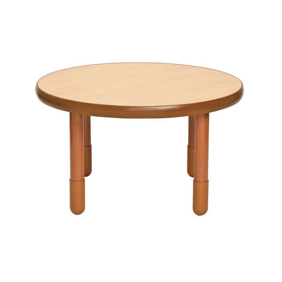 Kids Furniture * | New Arrivals Baseline 36 Dia Round Table Natural Wood With 20 Legs Children'S Factory Ab749Dnw20