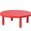 Kids Furniture * | Online Sales Value 36 Diameter Round Table Candy Apple Red With 14 Legs Children'S Factory Ab710Pr14