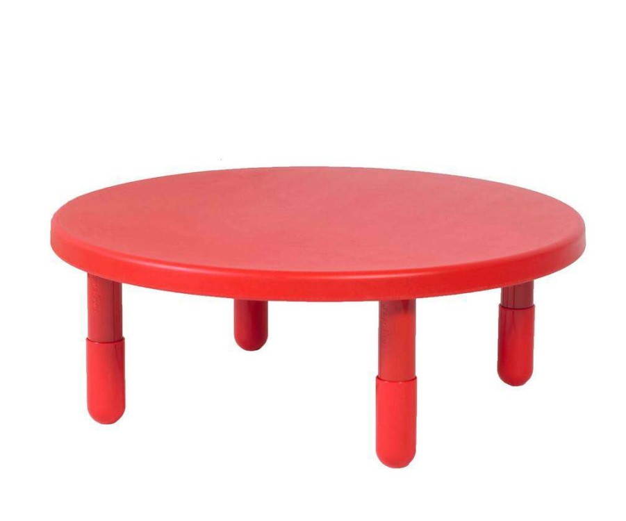 Kids Furniture * | Online Sales Value 36 Diameter Round Table Candy Apple Red With 14 Legs Children'S Factory Ab710Pr14