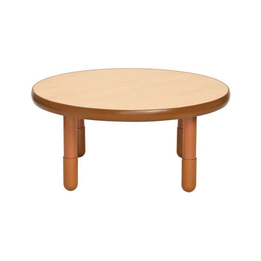 Kids Furniture * | High Quality Baseline 36 Dia Round Table Natural Wood With 16 Legs Children'S Factory Ab749Dnw16