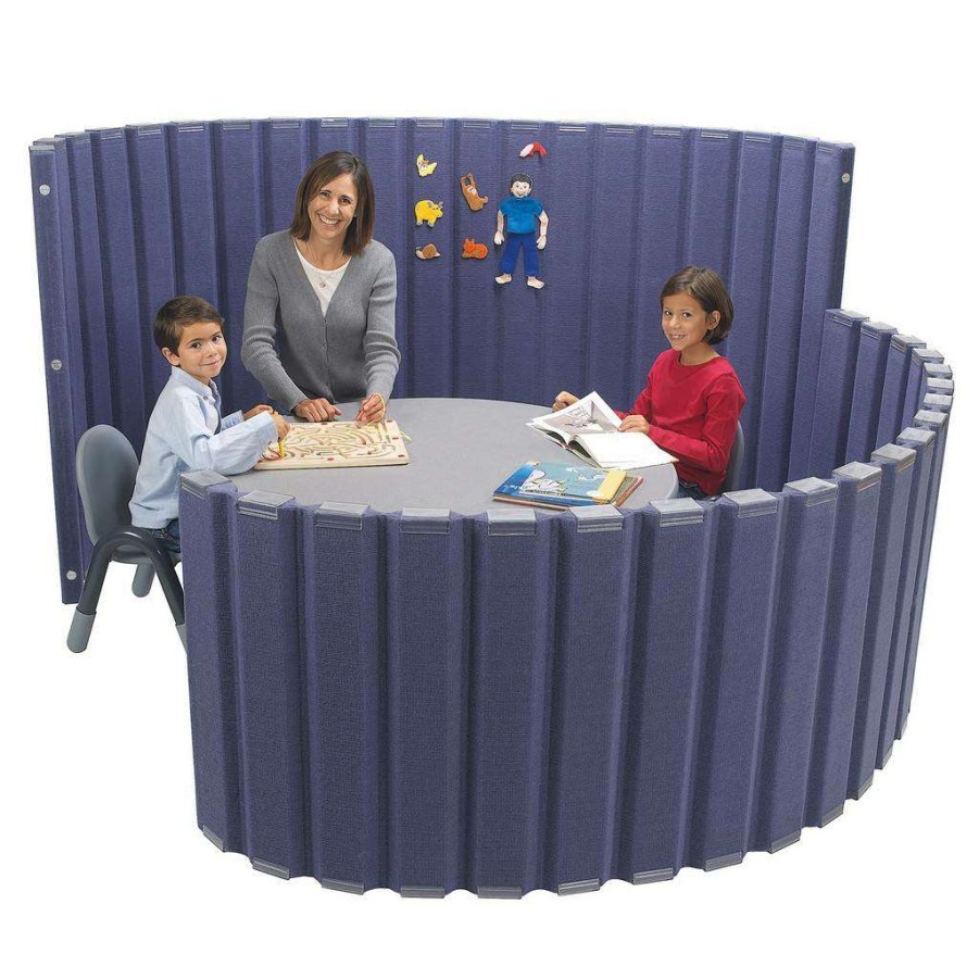 Child Safety * | Featured Quiet Divider With Sound Sponge 30 X 10 Wall Slate Blue Children'S Factory Ab8401Bl